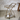 26.5" Antique Brass Metal & Glass Bar Cart
