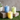 4" 3 Assorted Pastel Pillar Candles