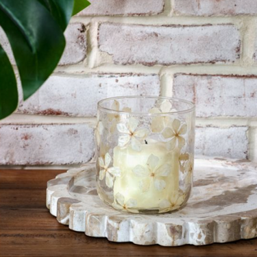 4.3" Dried Flower Candle Jar