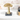 5" Gold Mushroom On Marble Base