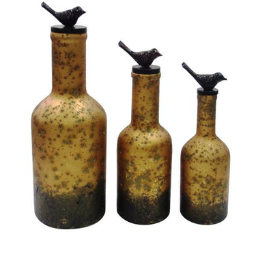 Small Pimm Bottle W/Bird Top