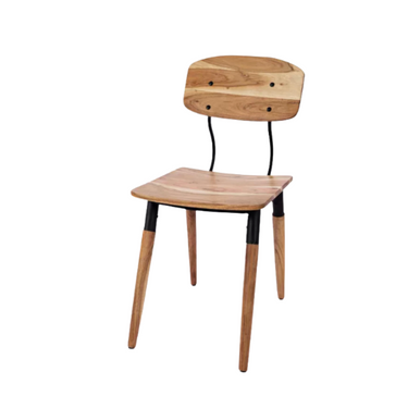 Natures Edge Wood Back Dining Chair In Natural Finish