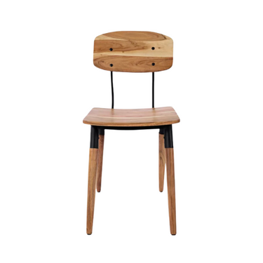 Natures Edge Wood Back Dining Chair In Natural Finish