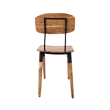 Natures Edge Wood Back Dining Chair In Natural Finish