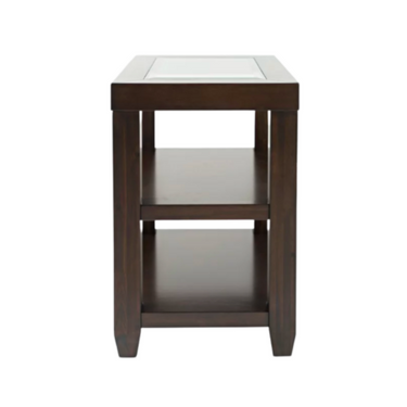 Urban Icon Chairside Table In Merlot Finish
