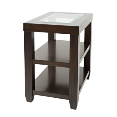 Urban Icon Chairside Table In Merlot Finish