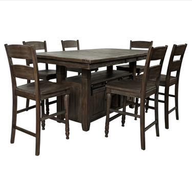 Madison County High/Low Dining Table with 1-12" Leaf