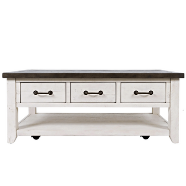Madison County 3-Drawer Cocktail Table
