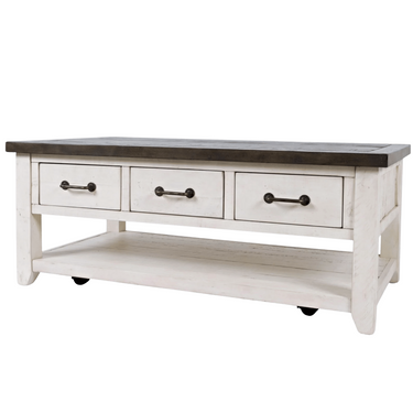 Madison County 3-Drawer Cocktail Table