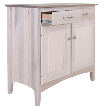 37" Maple Wide 2 Door Server