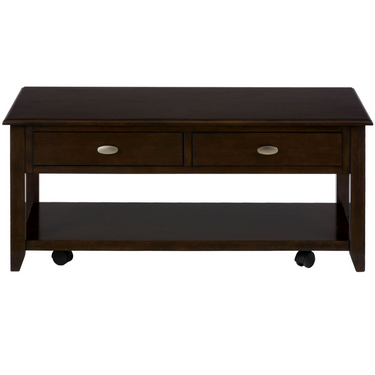 Merlot Cocktail Table W/Casters