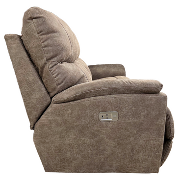 Trouper Power Reclining Sofa W/Headrest In Sable