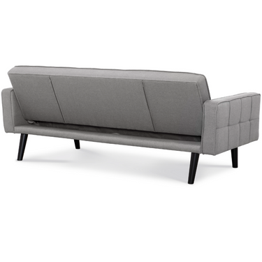 Sawyer Futon With Arms In Light Gray