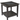 Grey Mosaic End Table W/Shelf