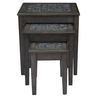 Grey Mosaic Nesting Table