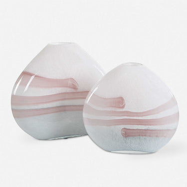 Blush Swirl Vases