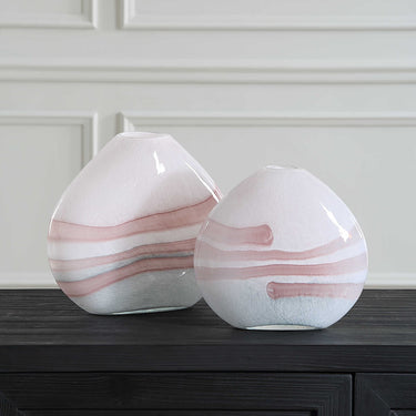 Blush Swirl Vases
