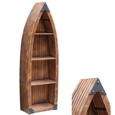 Rustic Canoe Bookcase