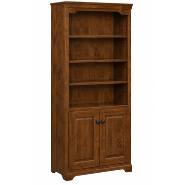 72" Bookcase with Bottom Doors