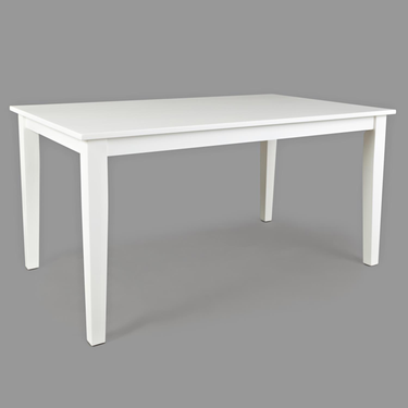 60" Paperwhite Rectangular Dining Table