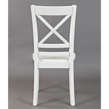Paperwhite "X" Back Side Chair