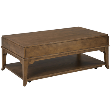 Nicolette Rectangular Drawer Coffee Table (w/Casters)