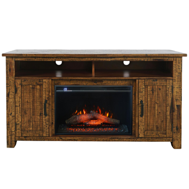 Cannon Valley 60" Media Console with Fireplace