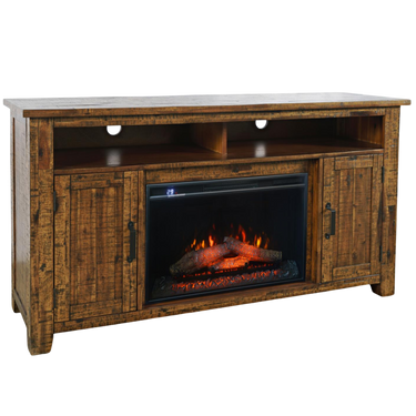 Cannon Valley 60" Media Console with Fireplace