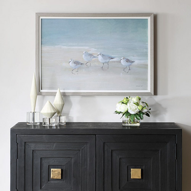 Tranquil Shorebirds on Sand