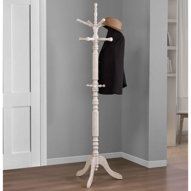 74.5"H Hardwood Coat Stand