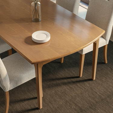 42" X 72" Arc Pedestal Table w/2-12" Leaves