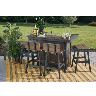 30" Outdoor Saddle Seat Barstool