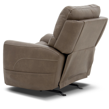 Carter Power Rocking Recliner with Power Headrest, Lumbar, Heat & Massage
