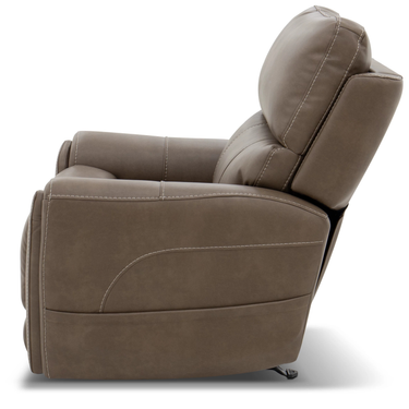 Carter Power Rocking Recliner with Power Headrest, Lumbar, Heat & Massage