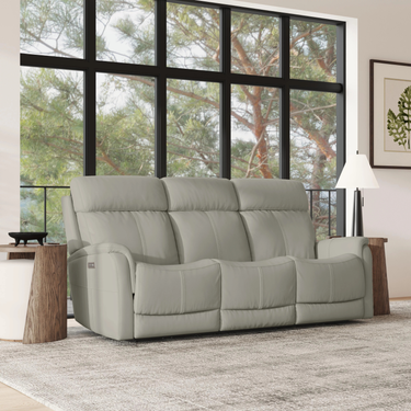 View Power Reclining Sofa with Power Headrest & Lumbar