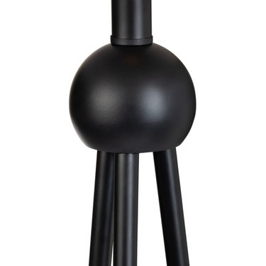 59.5"H Black Metal Floor Lamp