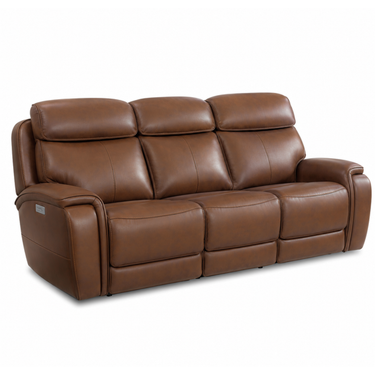 Walker Power Reclining Sofa with Console, Power Headrest & Lumbar
