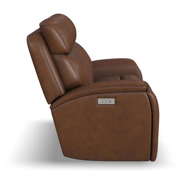 Walker Power Reclining Loveseat with Console, Power Headrest & Lumbar