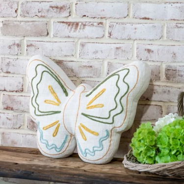 15"W Flying Butterfly Pillow