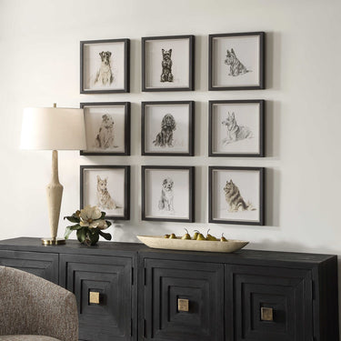 Loyal Companion Framed Prints, Set Of 9