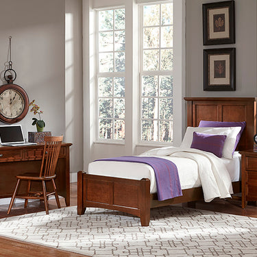 Twin Mansion Bed in Cherry Finish