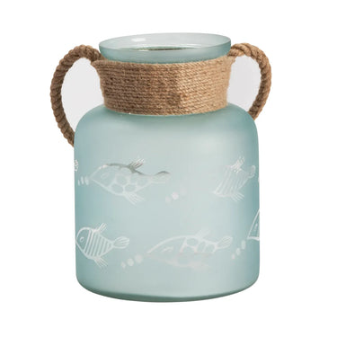 Large Fisher Hurricane Glass Candle Holder