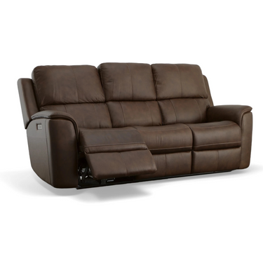 Henry Power Reclining Sofa With Adjustable Headrest And Lumbar Support