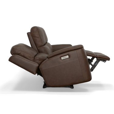 Henry Power Reclining Sofa With Adjustable Headrest And Lumbar Support