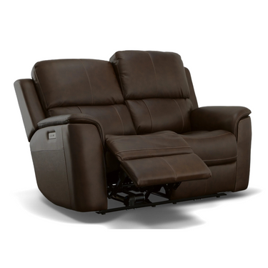 Henry Power Reclining Loveseat With Adjustable Headrest And Lumbar Support