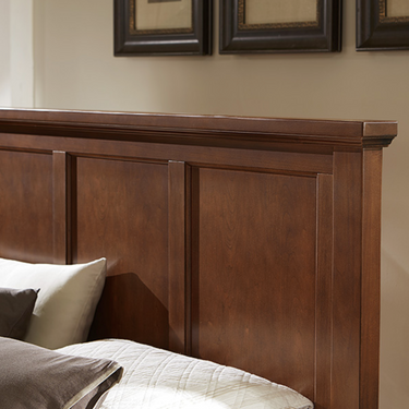 Full Size Mansion Bed In Cherry Finish
