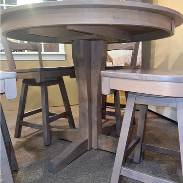 48" Counter Height Table with 4 Swivel Stools