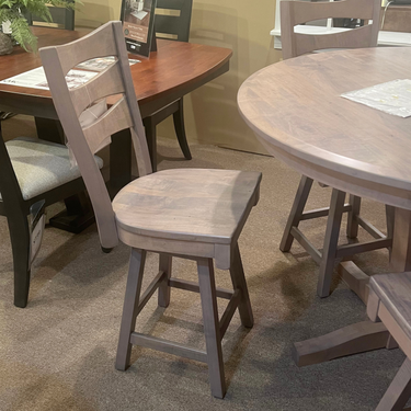 48" Counter Height Table with 4 Swivel Stools