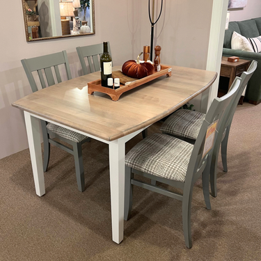 38" x 60" Shaker Solid Top Table with 6 Cleveland Side Chairs