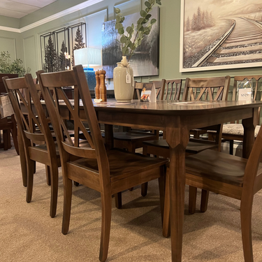 Lewiston 42" X 54" Table W/2-11" Leaves and 6 Chairs